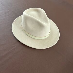 Brixton Cream Fedora Hat